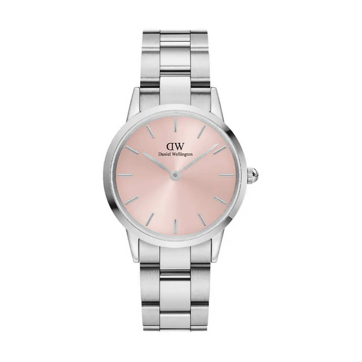 Daniel Wellington / ダニエルウェリントンアイコニックリンク 32mm シルバー/ライトピンクの公式ECサイト掲載画像