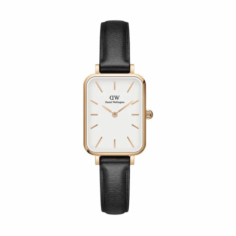 Daniel Wellington / ダニエルウェリントンクアドロ シェフィールド ローズゴールド/ホワイト 20mmの公式ECサイト掲載画像