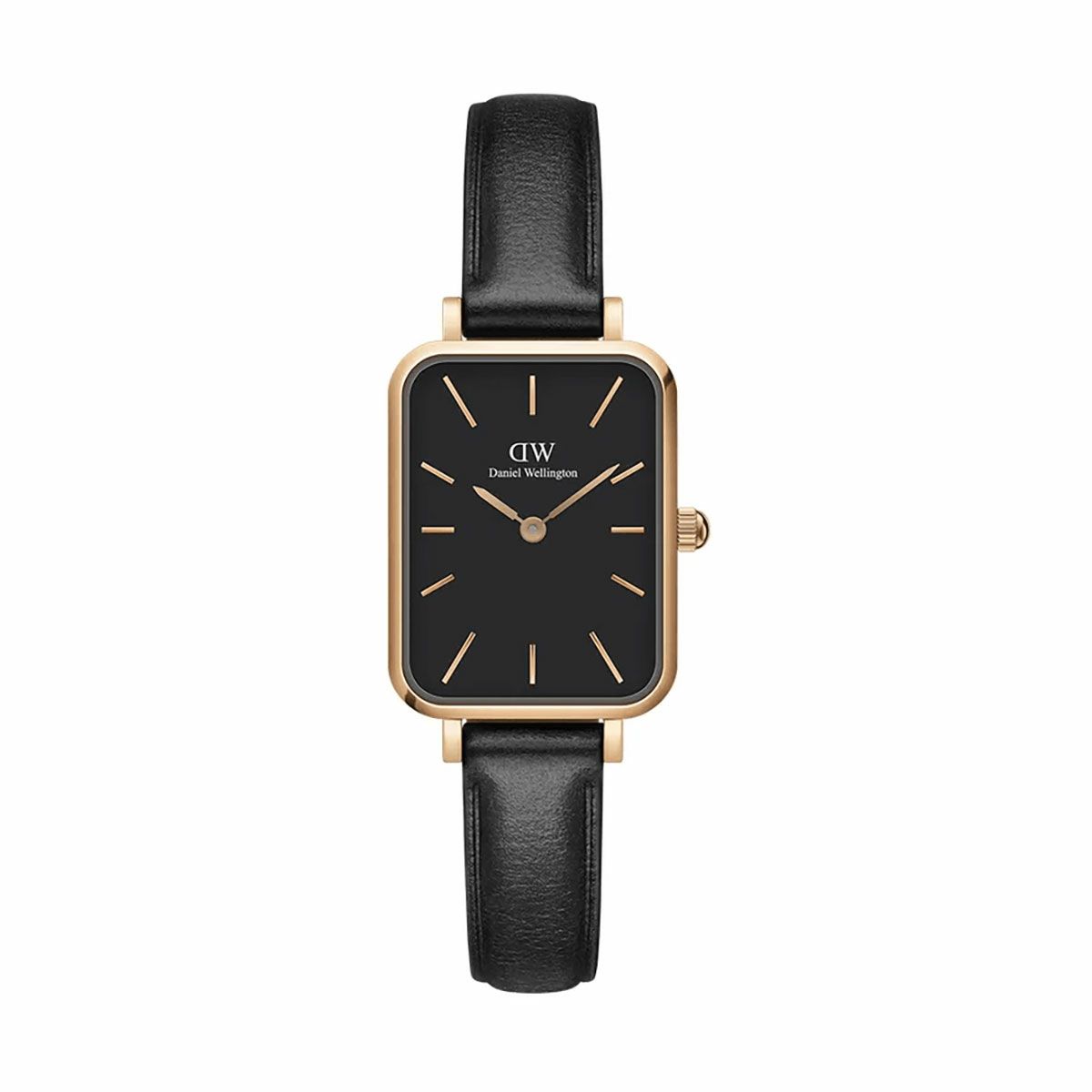 Daniel Wellington / ダニエルウェリントンクアドロ シェフィールド ローズゴールド/ブラック 20mmの公式ECサイト掲載画像