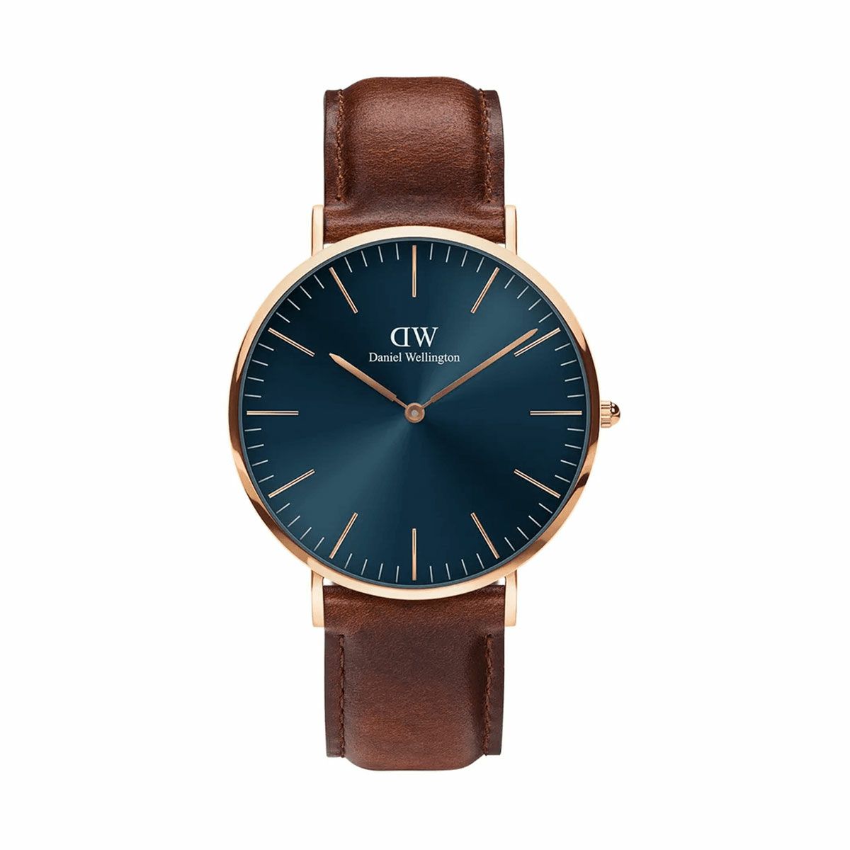Daniel Wellington / ダニエルウェリントンクラシック 40mm セイントモーズ ローズゴールド アークティックブルーの公式ECサイト掲載画像