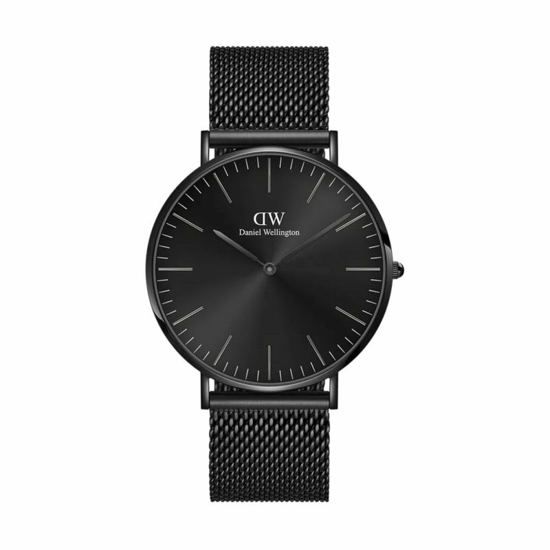 Daniel Wellington / ダニエルウェリントンクラシック 40mm メッシュ オニキス ブラックの公式ECサイト掲載画像