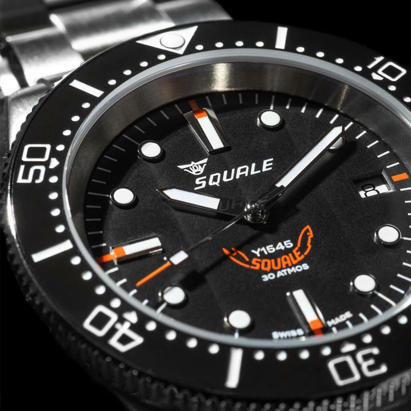 SQUALE / スクワーレ 1545 グレー ブレスレット / グレーベゼル グレーダイヤル シルバー ステンレススチール ブレスレット 20mm  | H°M'S WatchStore エイチエムエスウォッチストア | 世界のブランド腕時計専門店