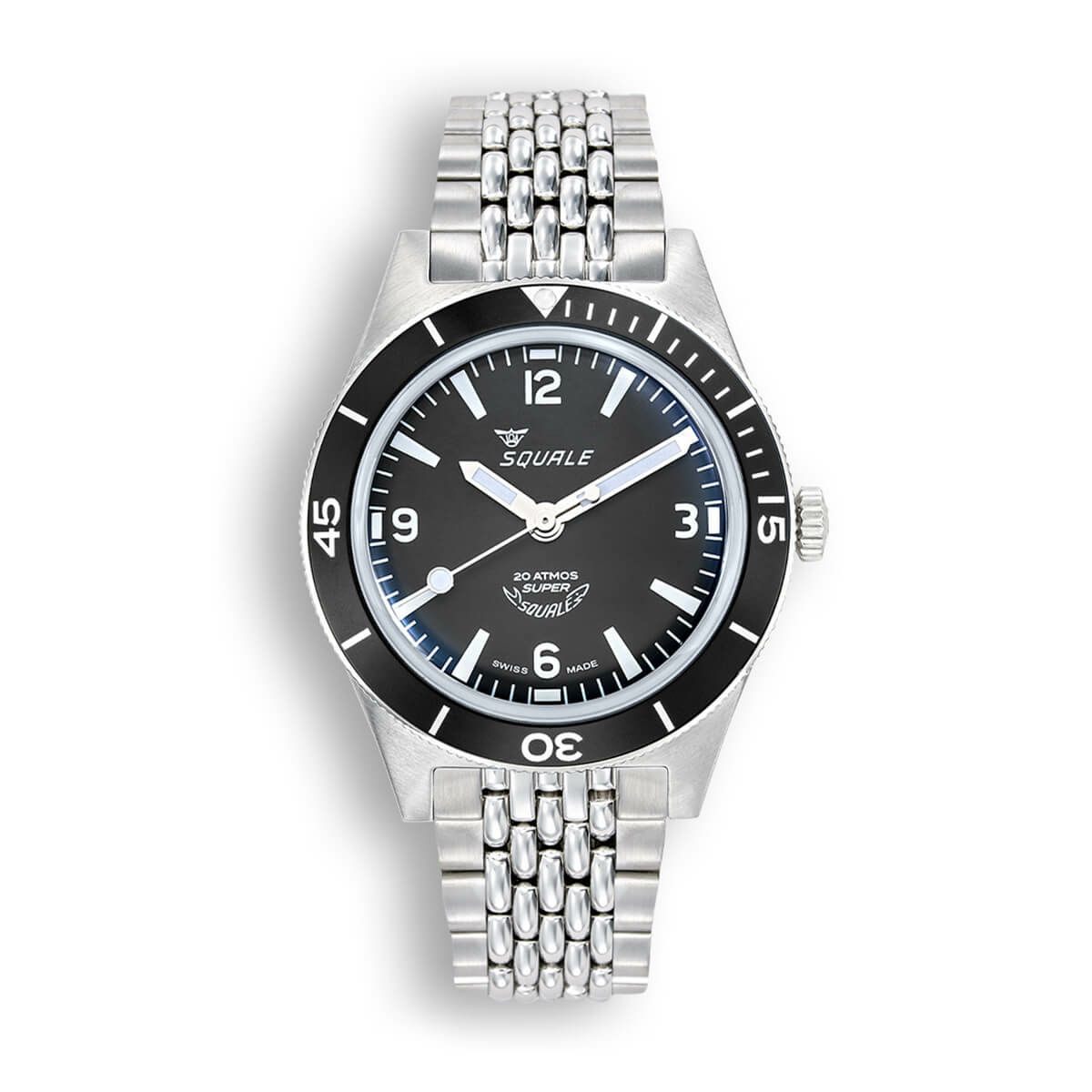 SQUALE / スクワーレ Super-Squale アラビックナンバー ブラック 