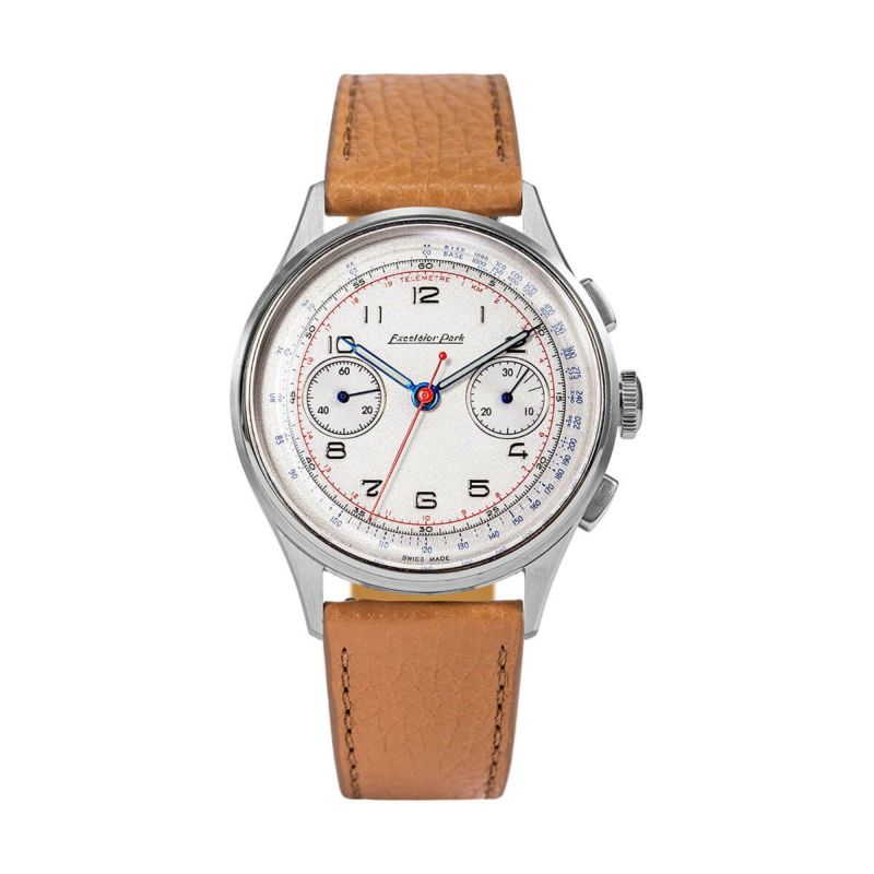 Excelsior Park エクセルシオパーク EP95000 クリームダイヤル キャメルレザーベルトの公式ECサイト掲載画像