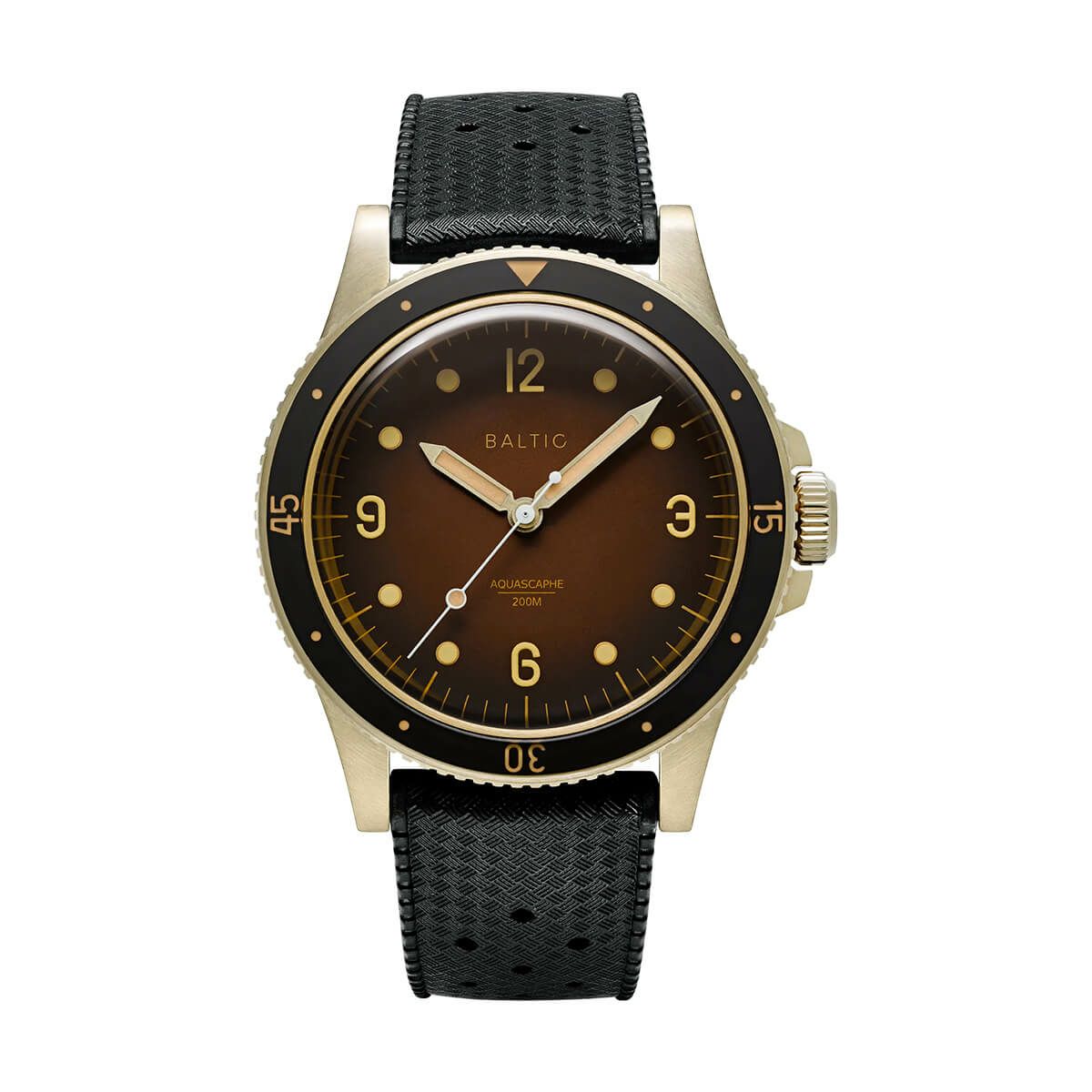 BALTIC WATCHES / バルチックアクアスカーフ ブロンズ ブラウンダイアルトロピックラバーベルトの公式ECサイト掲載画像