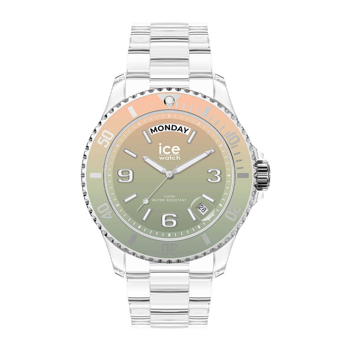ICE-WATCH / アイスウォッチ ICE clear sunset - アイスクリアサンセット ヨガ（ミディアム - デイデイト）の公式ECサイト掲載画像