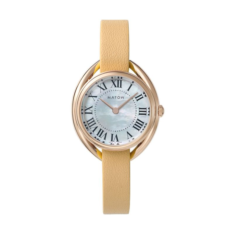MATOW / マトウ Shiki HARU ラウンド ローズゴールド 白亜 / ミモザの公式ECサイト掲載画像