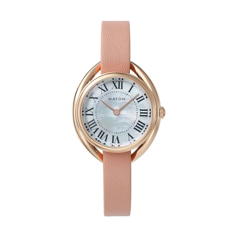MATOW / マトウ Shiki ラウンド ローズゴールド 白亜 / HARU 千日紅の公式ECサイト掲載画像