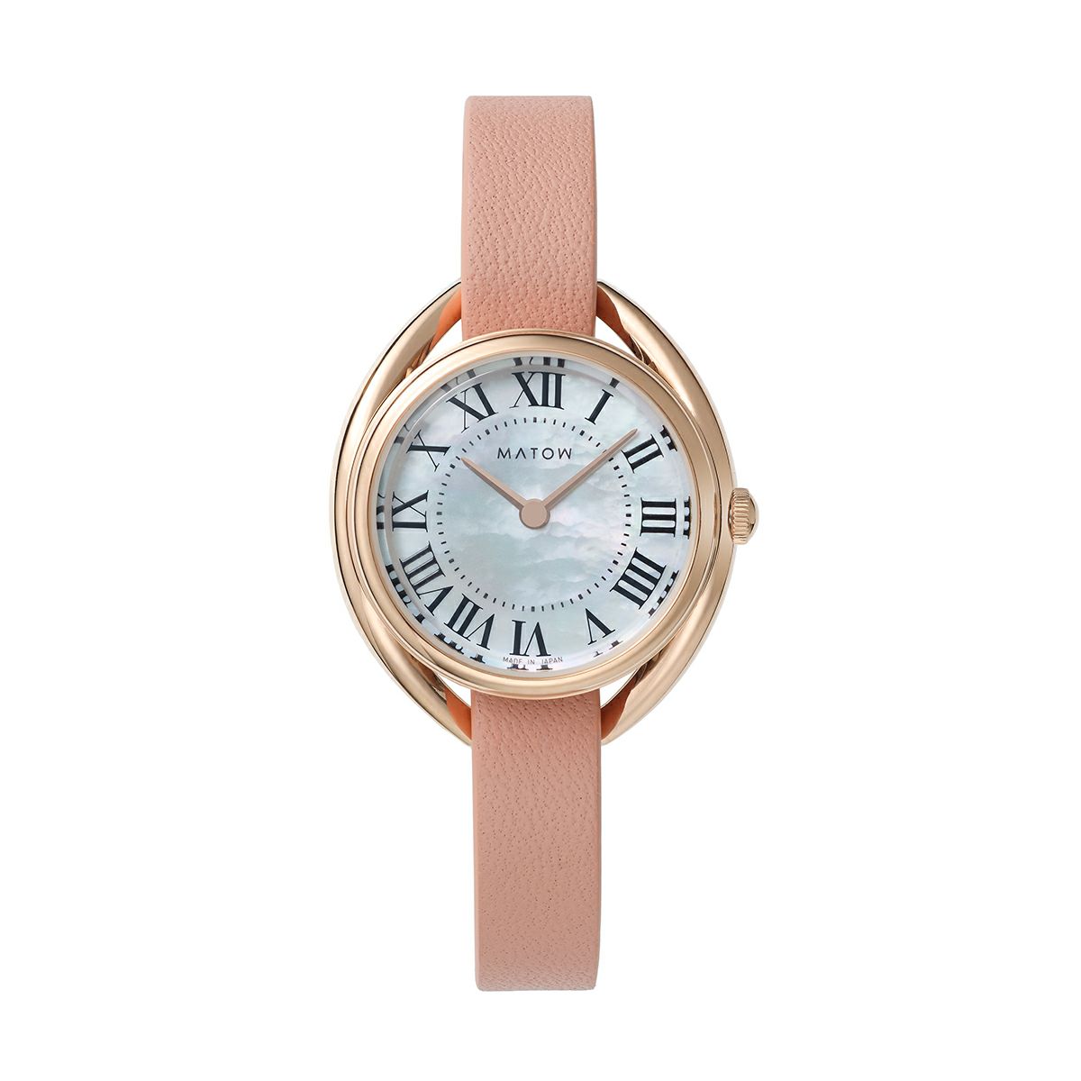 MATOW / マトウ Shiki ラウンド ローズゴールド 白亜 / HARU 千日紅の公式ECサイト掲載画像