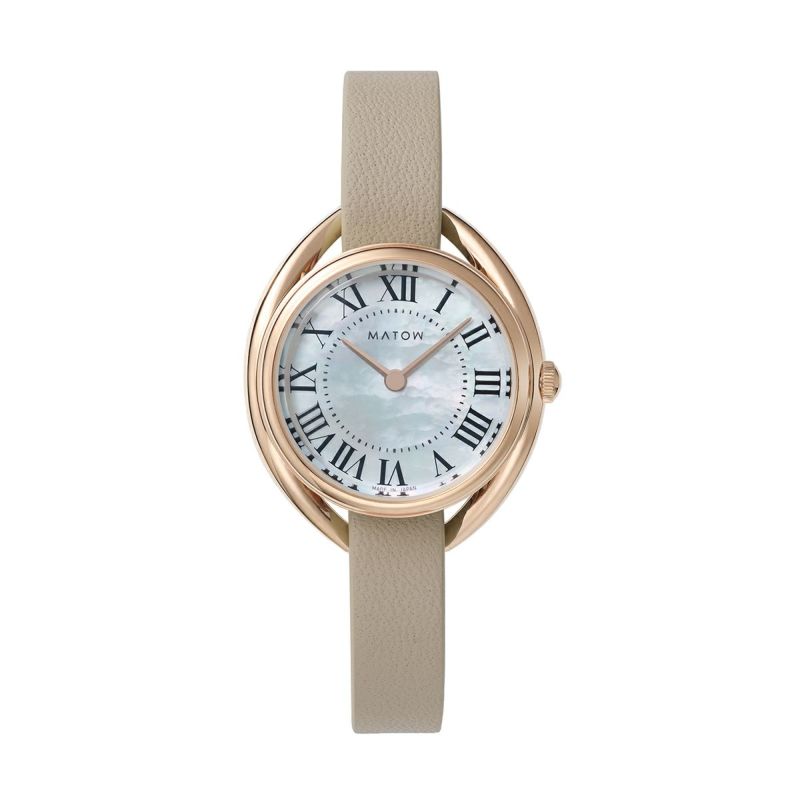 MATOW / マトウ Shiki ラウンド ローズゴールド 白亜 / HARU かすみ草の公式ECサイト掲載画像