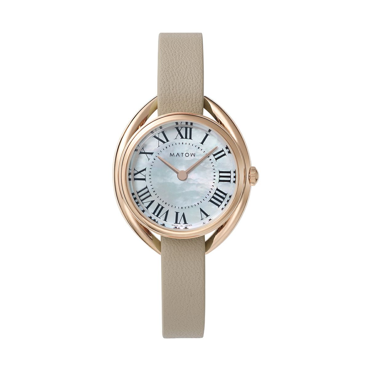 MATOW / マトウ Shiki ラウンド ローズゴールド 白亜 / HARU かすみ草の公式ECサイト掲載画像