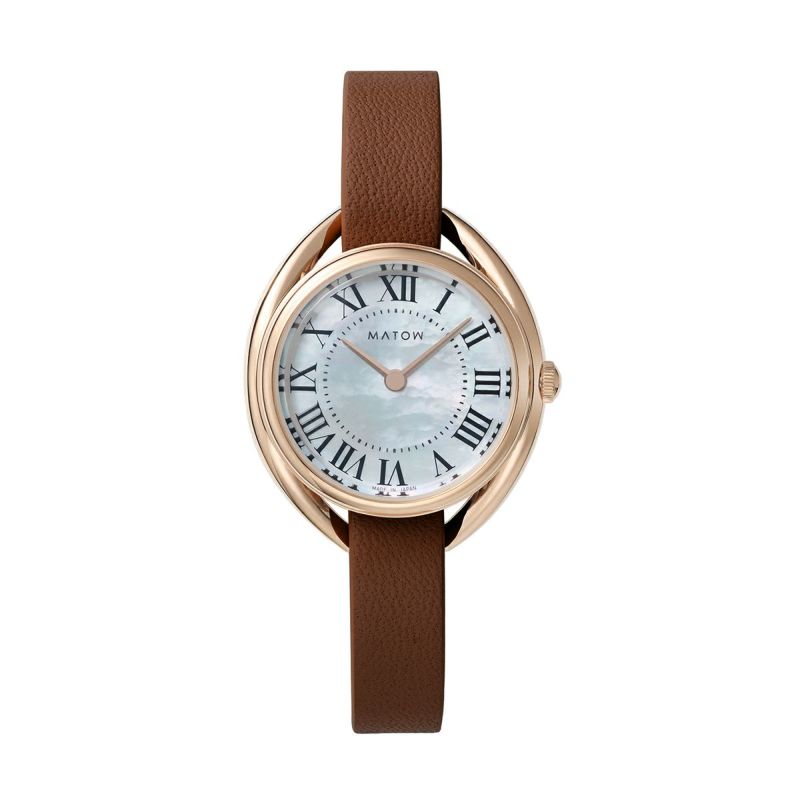 MATOW / マトウ Shiki ラウンド ローズゴールド 白亜 / AKI アキレアの公式ECサイト掲載画像