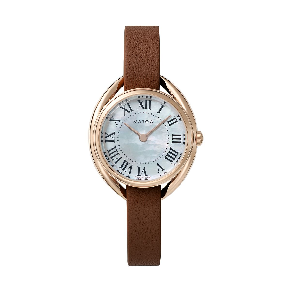MATOW / マトウ Shiki ラウンド ローズゴールド 白亜 / AKI アキレアの公式ECサイト掲載画像