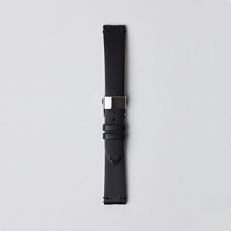 sazare / さざれ 替えベルト シルバー Dバックル ブラック ブッテーロレザーの公式ECサイト掲載画像