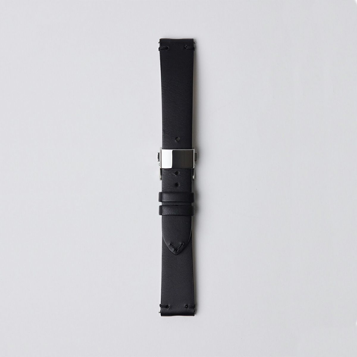 sazare / さざれ 替えベルト シルバー Dバックル ブラック ブッテーロレザーの公式ECサイト掲載画像