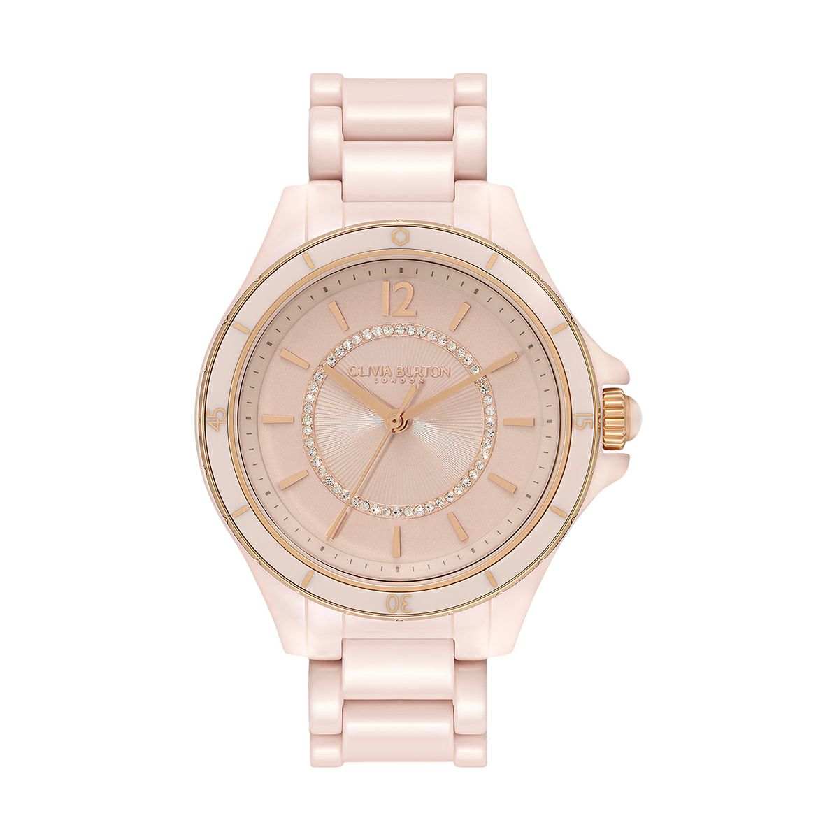 OLIVIA BURTON / オリビア・バートン スポーツ リュクス - 36mm セラミック ブラッシュ ブレスレット ウォッチの公式ECサイト掲載画像