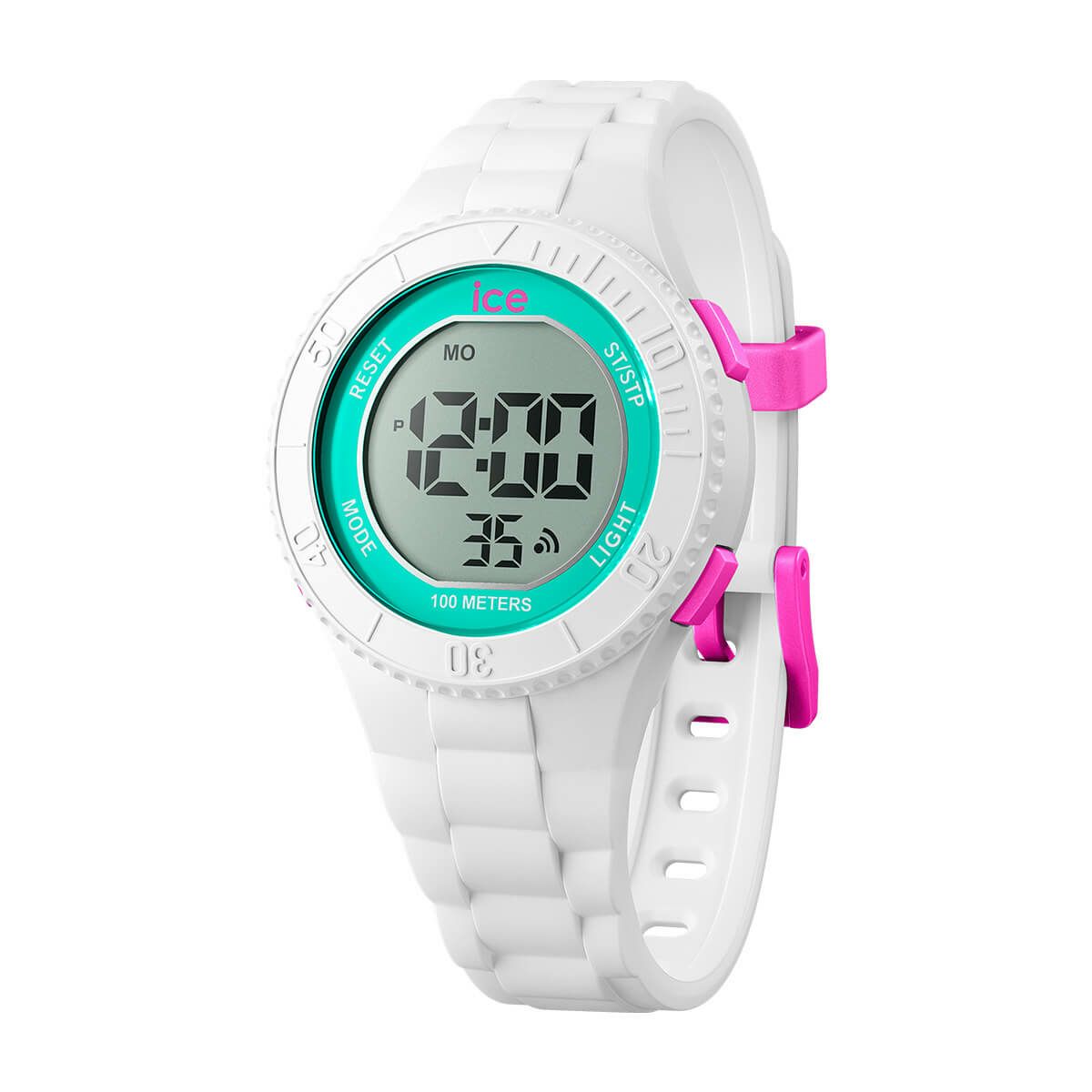 ICE-WATCH / アイスウォッチ ICE digit - アイス デジット ホワイトターコイズ（スモール）の公式ECサイト掲載画像