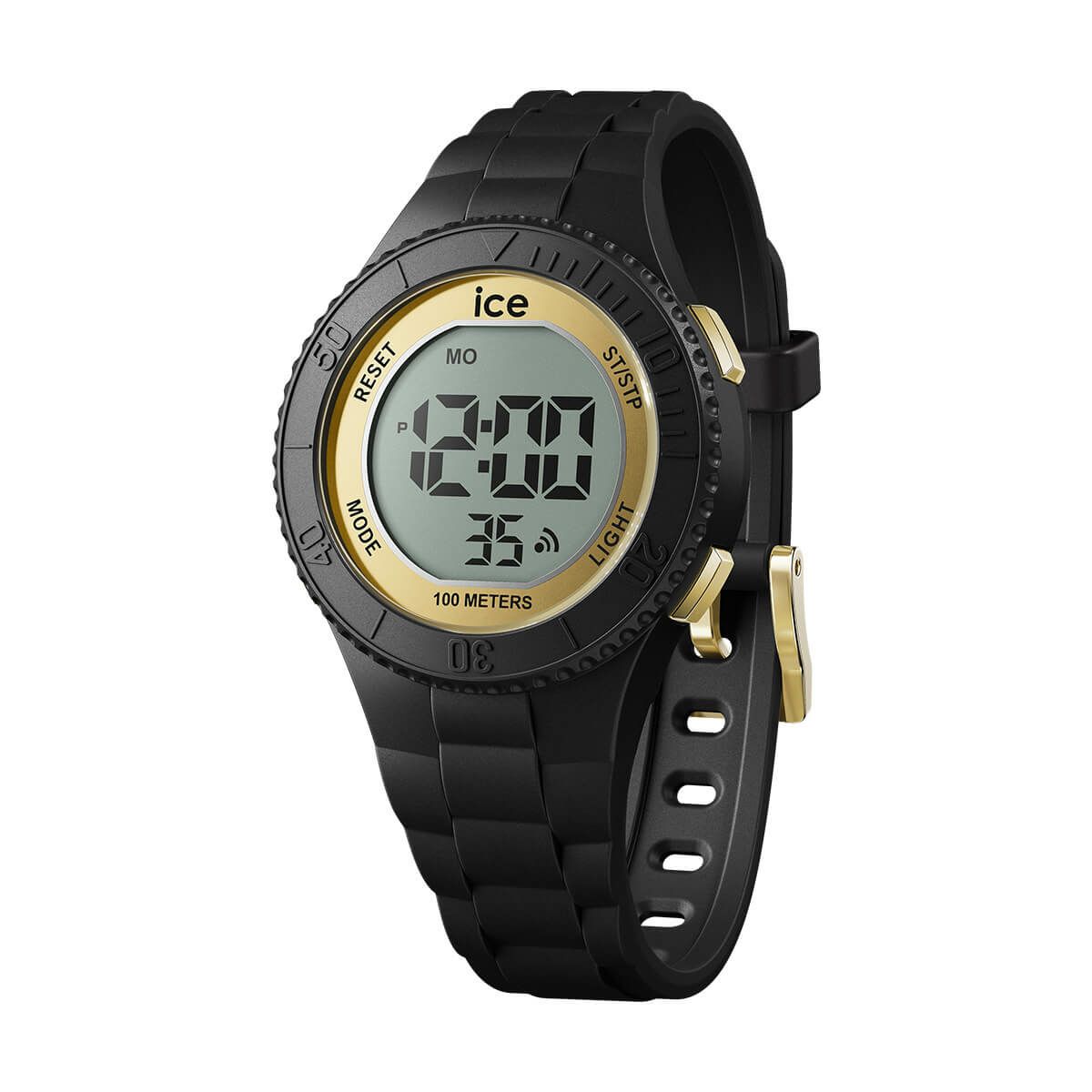 ICE-WATCH / アイスウォッチ ICE digit - アイス デジット ブラックゴールド（スモール）の公式ECサイト掲載画像