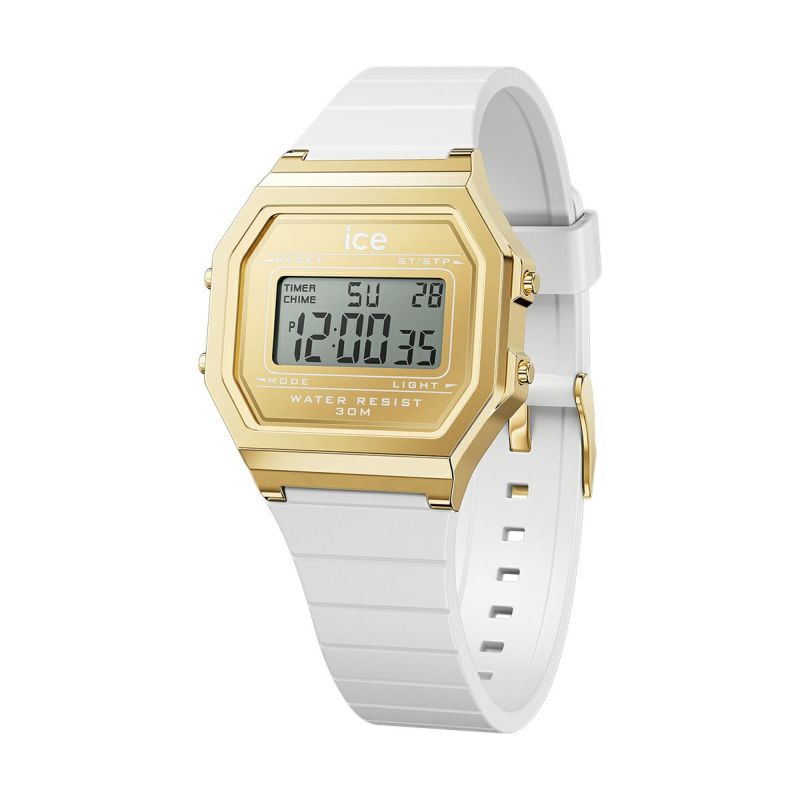 ICE-WATCH | ICE-WATCH / アイスウォッチ ICE digit retro - ホワイトゴールド - スモール レディース 女性用  腕時計 おしゃれ ブランド