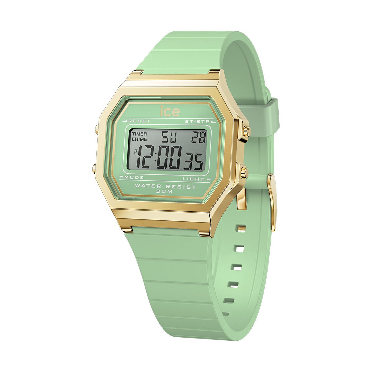 ICE-WATCH / アイスウォッチ ICE digit retro - ラグーングリーン - スモールの公式ECサイト掲載画像
