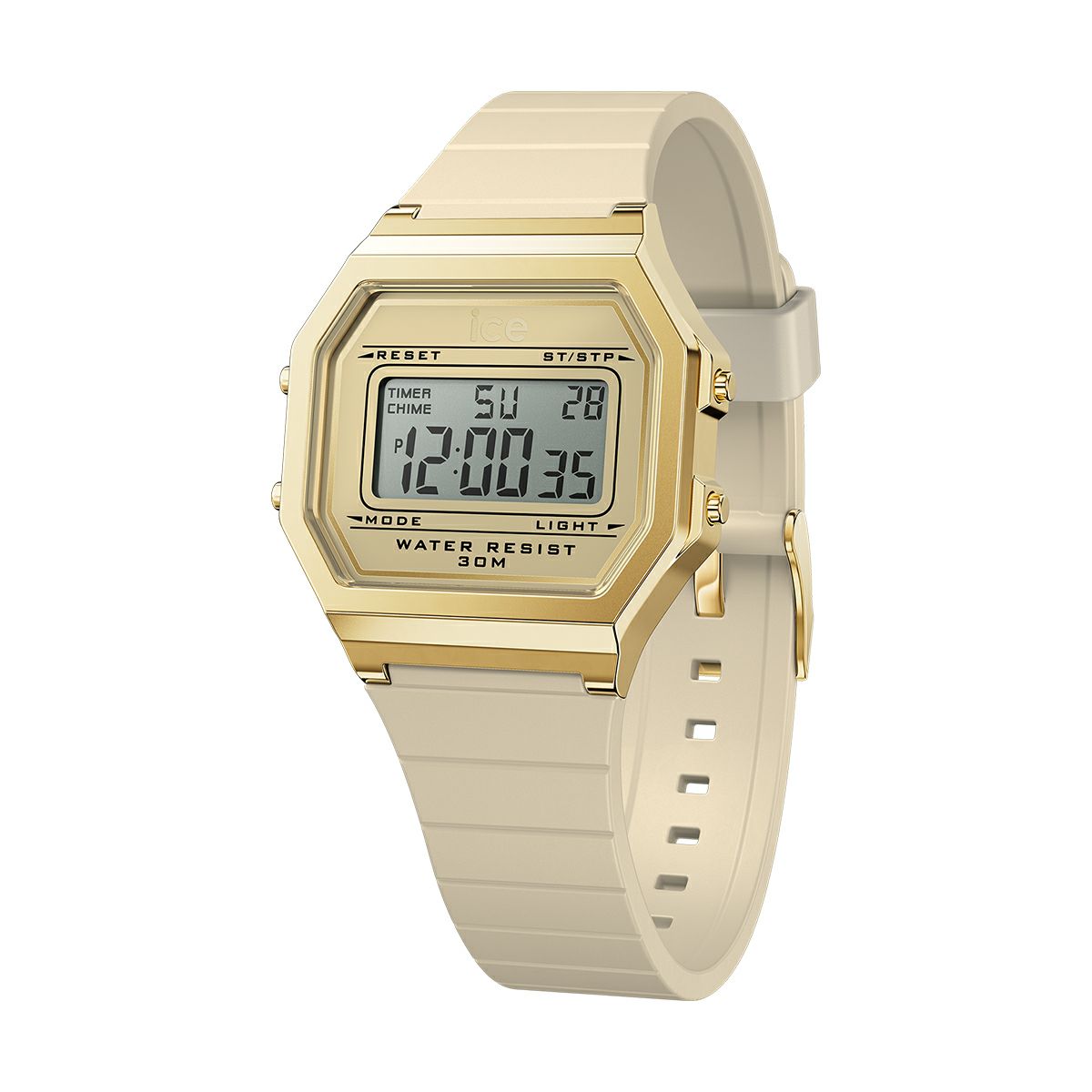 ICE-WATCH / アイスウォッチ ICE digit retro - アーモンドスキン - スモールの公式ECサイト掲載画像