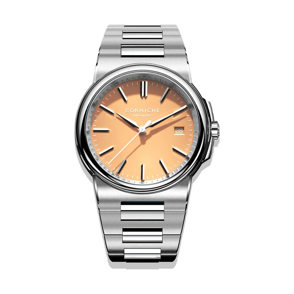 Corniche Watches / コーニッシュ ラグランデコーニッシュ ステンレススチール サーモンダイヤルの公式ECサイト掲載画像