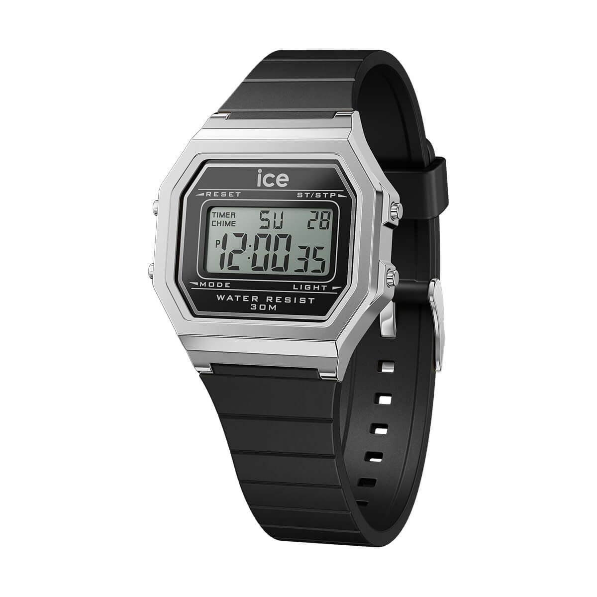 ICE-WATCH / アイスウォッチ ICE digit retro ブラックシルバー