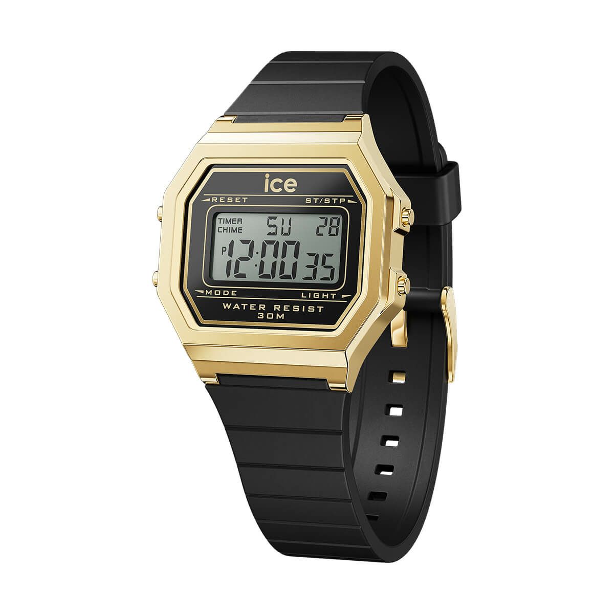 ICE-WATCH / アイスウォッチ ICE digit retro - ブラックゴールド - スモールの公式ECサイト掲載画像