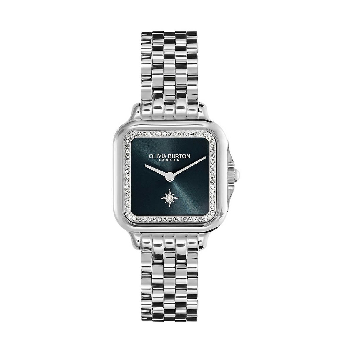 OLIVIA BURTON / オリビア・バートン クラシック - 28mm グロブナー ブルー & シルバー ブレスレット ウォッチの公式ECサイト掲載画像