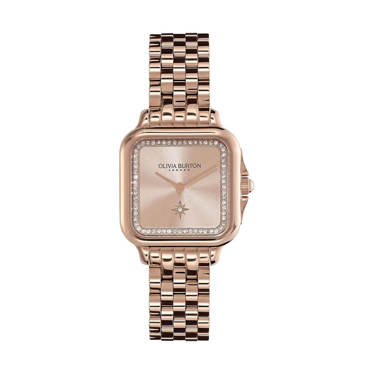 OLIVIA BURTON / オリビア・バートン クラシック - 28mm グロブナー ソフト ブラッシュ カーネーション ゴールド ブレスレット ウォッチの公式ECサイト掲載画像