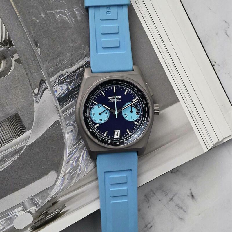BAMFORD / バンフォード B347 シルバー チタニウム ネイビー BAMFORD / バンフォード B347 シルバー チタニウム ネイビー