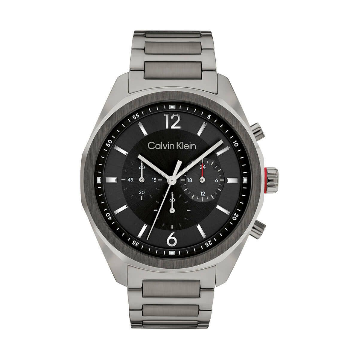 Calvin Klein / カルバンクライン フォース - 45MM ブラック ダイヤル グレー IP ブレスレットの公式ECサイト掲載画像