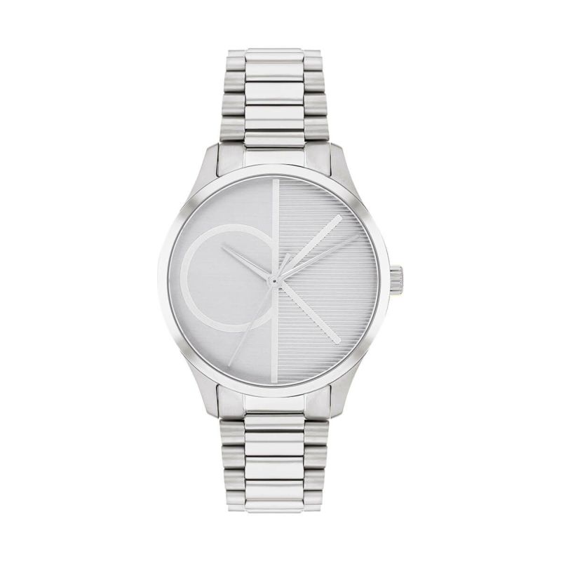 Calvin Klein/カルバンクライン」アイコニック - 32mm バーガンディ ...