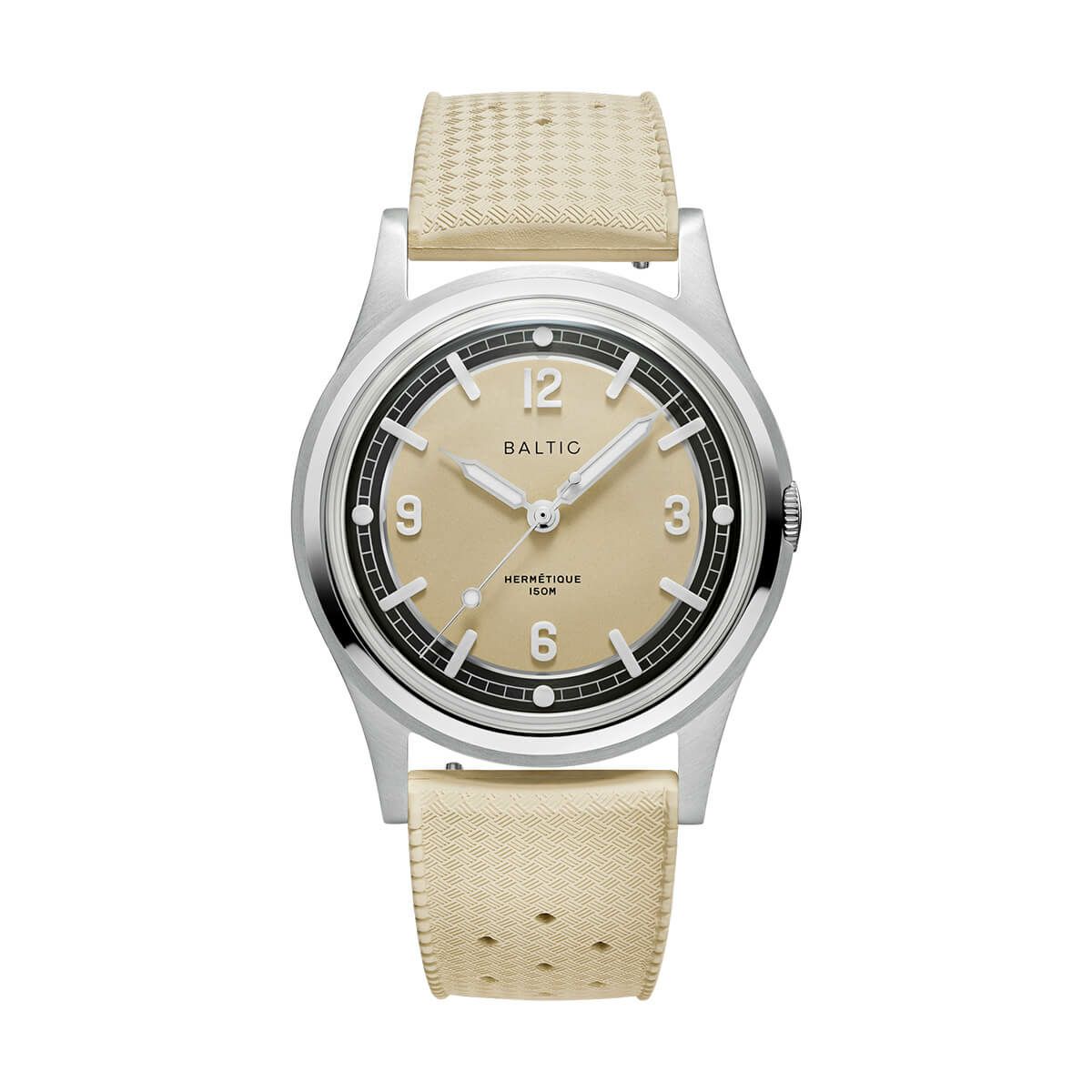 BALTIC WATCHES / バルチック エルメティック ツアラー ベージュ ダイヤルトロピックラバーベルトの公式ECサイト掲載画像