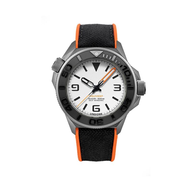 UNDONE 時計 AQUA II 316L STEEL 腕時計 黒文字盤防水機能 - 腕時計 