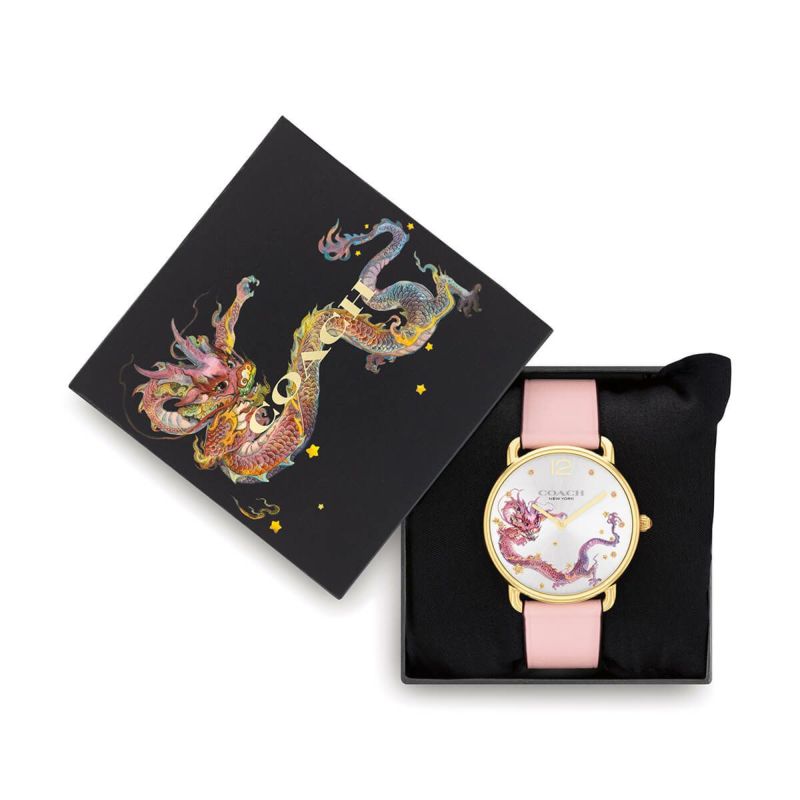 楽天市場】COACH / コーチ エリオット 36mm RG サンレイ ソフトピンク レザー : H°M'S” WatchStore