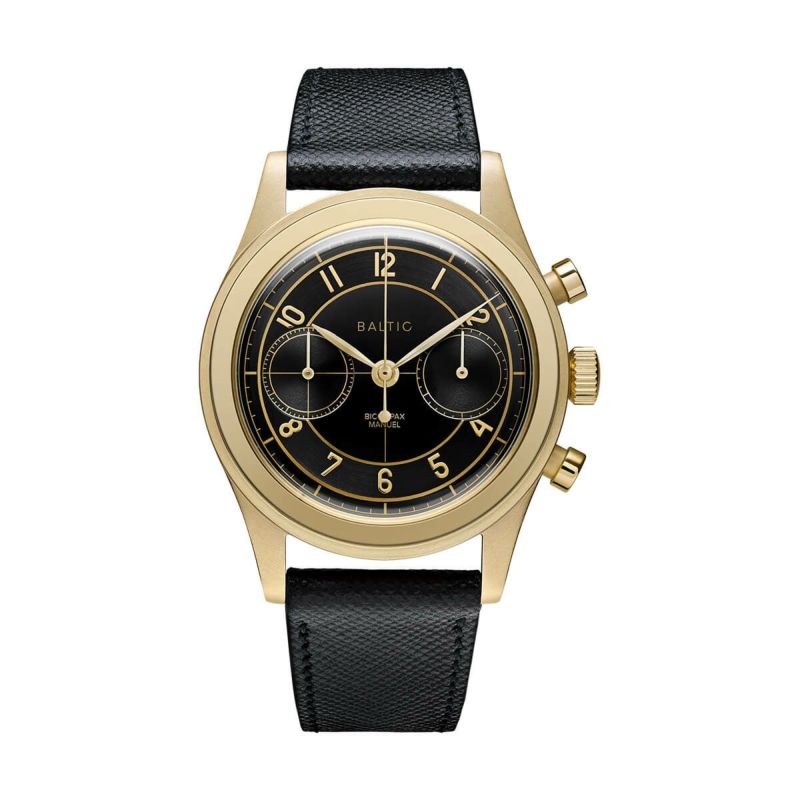 BALTIC WATCHES / バルチック バイコンパックス 002 GOLD PVD - BLACK メンズ 男性用 腕時計 おしゃれ ブランド