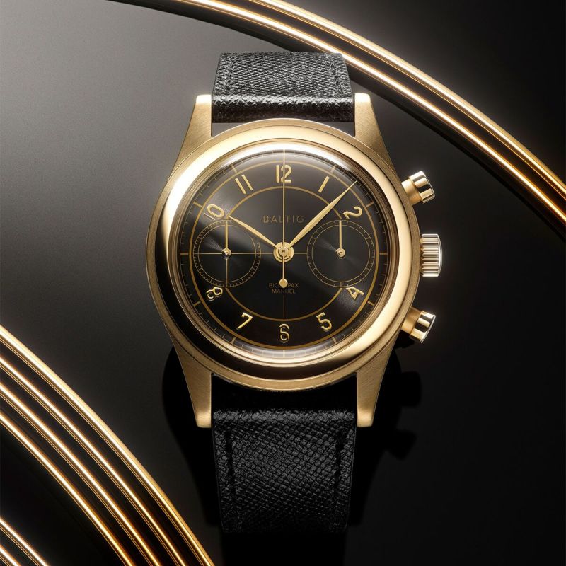 BALTIC WATCHES / バルチック バイコンパックス 002 GOLD PVD - BLACK メンズ 男性用 腕時計 おしゃれ ブランド