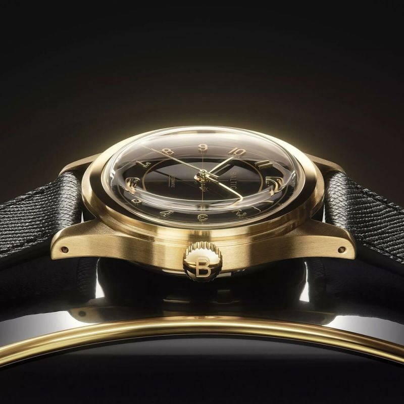 BALTIC WATCHES / バルチック HMS 002 GOLD PVD - BLACK メンズ