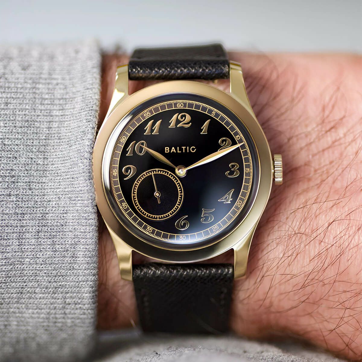 BALTIC WATCHES / バルチック マイクロローター MR01 GOLD PVD - BLACK 