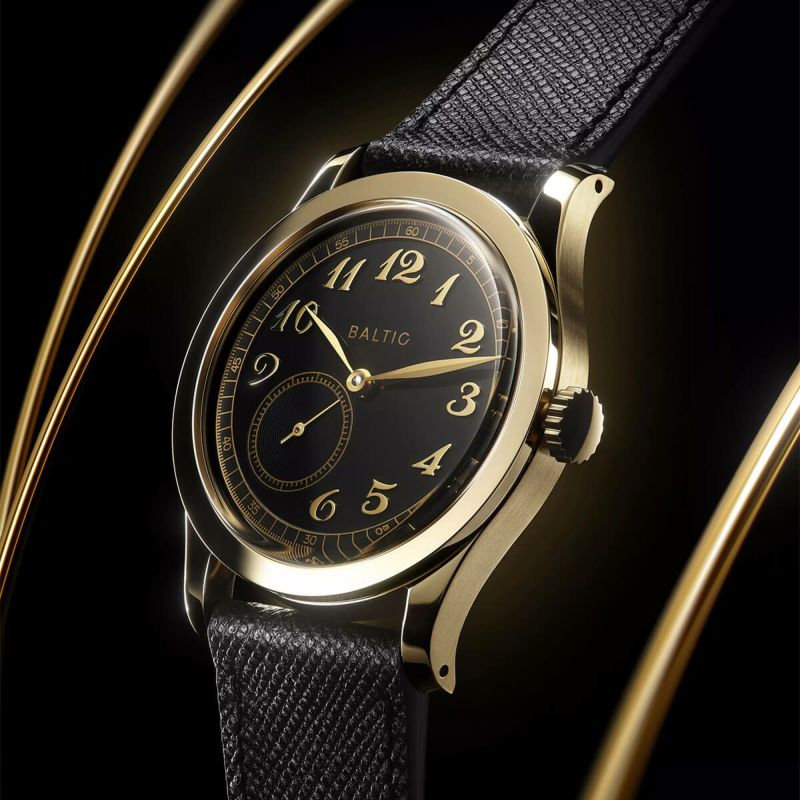 BALTIC WATCHES / バルチック マイクロローター MR01 GOLD PVD - BLACK 