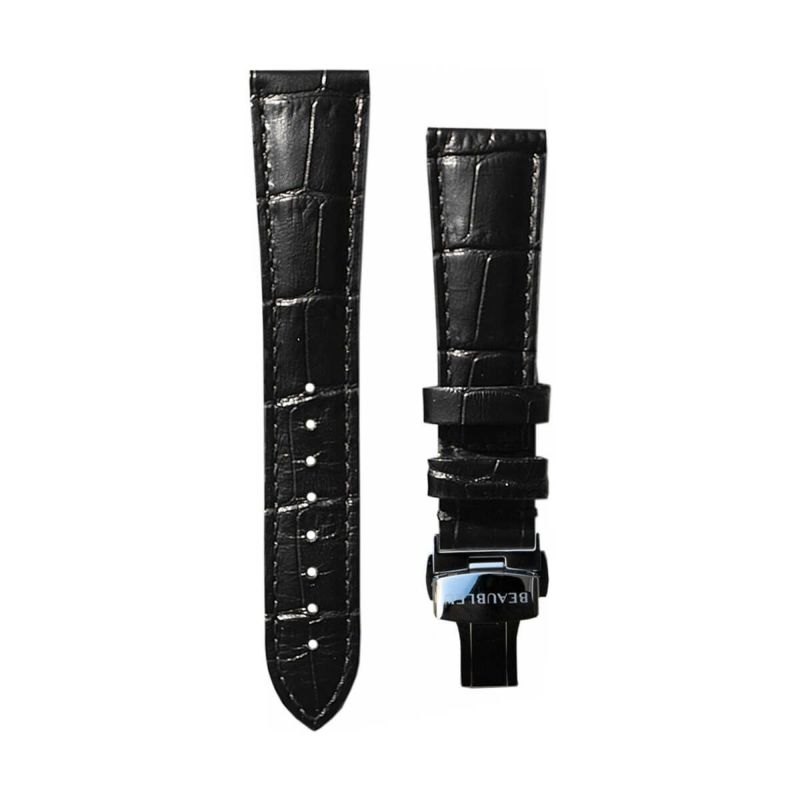 BEAUBLEU / ボーブルー CAIMAN BLACK カイマン・ブラック レザーストラップの公式ECサイト掲載画像