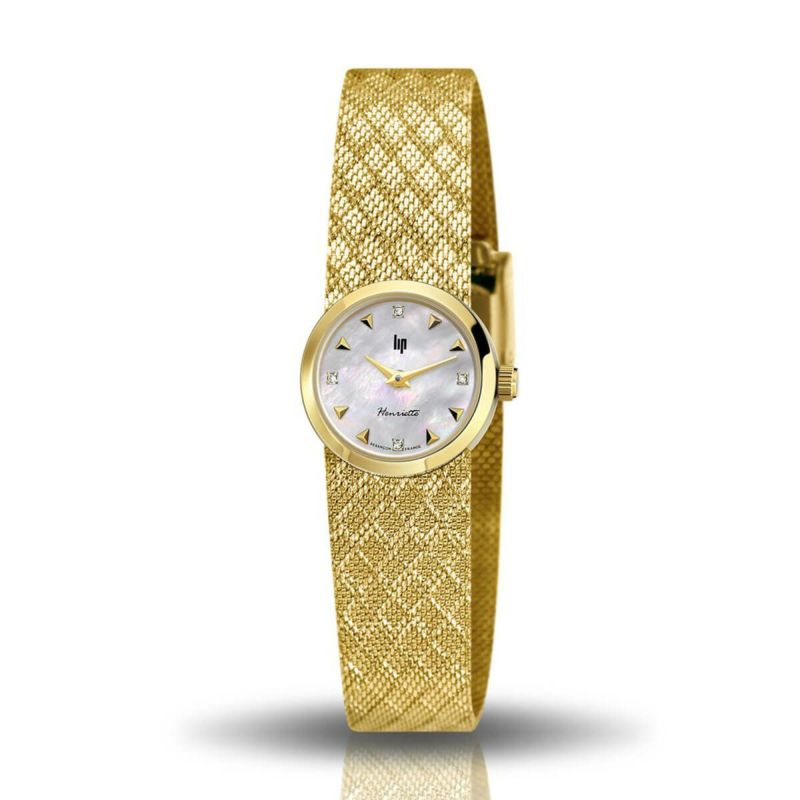 LIP / リップ アンリエット 22mm パールホワイト ゴールドミラネーゼメッシュの公式ECサイト掲載画像