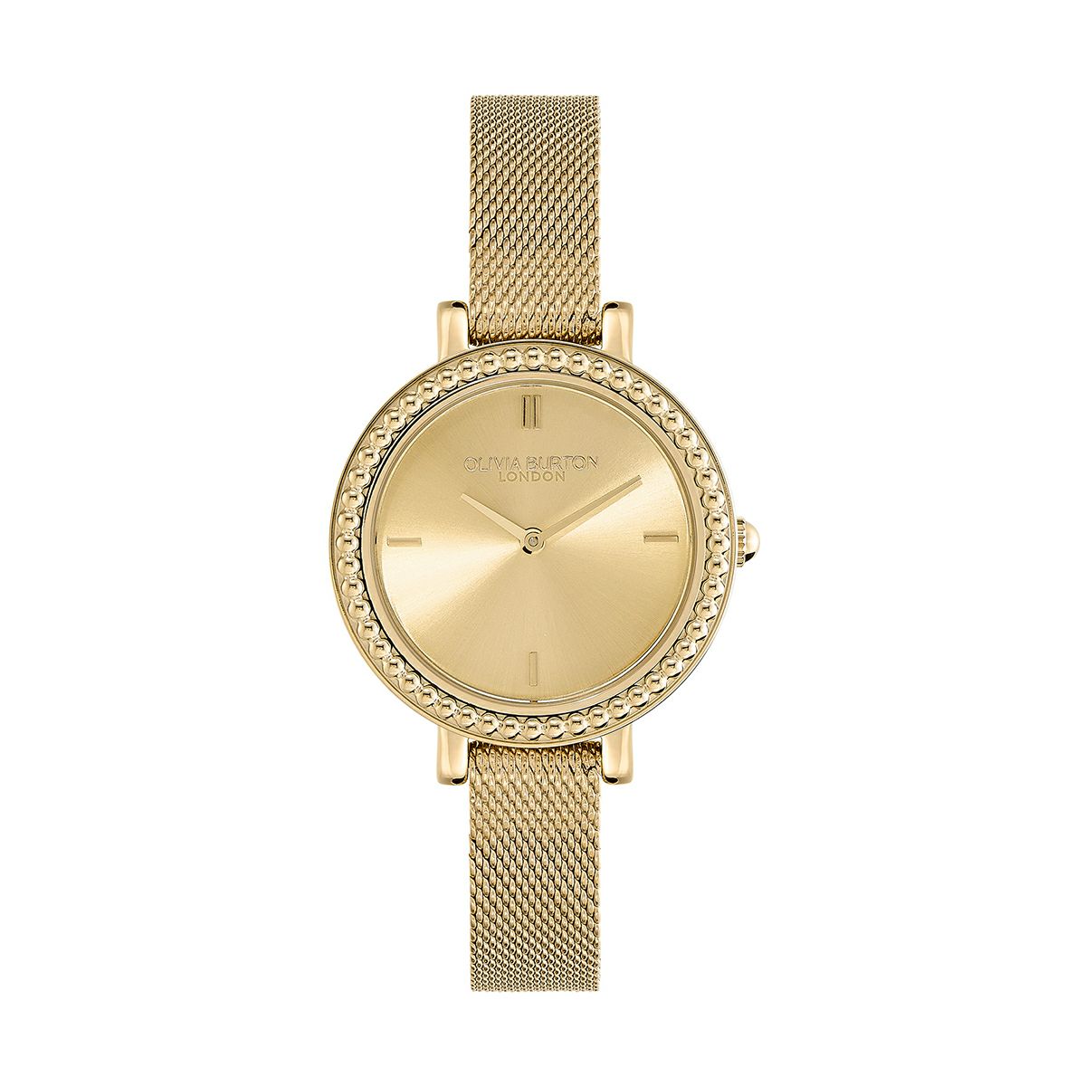 OLIVIA BURTON / オリビア・バートン クラシックス - 30mm ヴィンテージ ビーズ ライト ゴールド サンレイ メッシュの公式ECサイト掲載画像