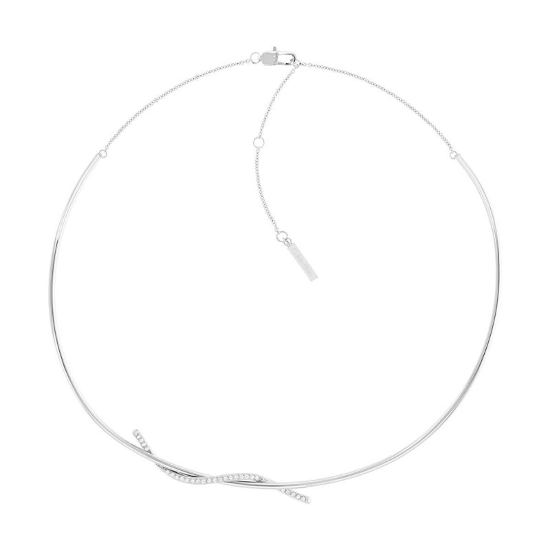 Calvin Klein / カルバンクライン カルバンクライン クリスタライズ ウィーブ レディース SS ネックレスの公式ECサイト掲載画像