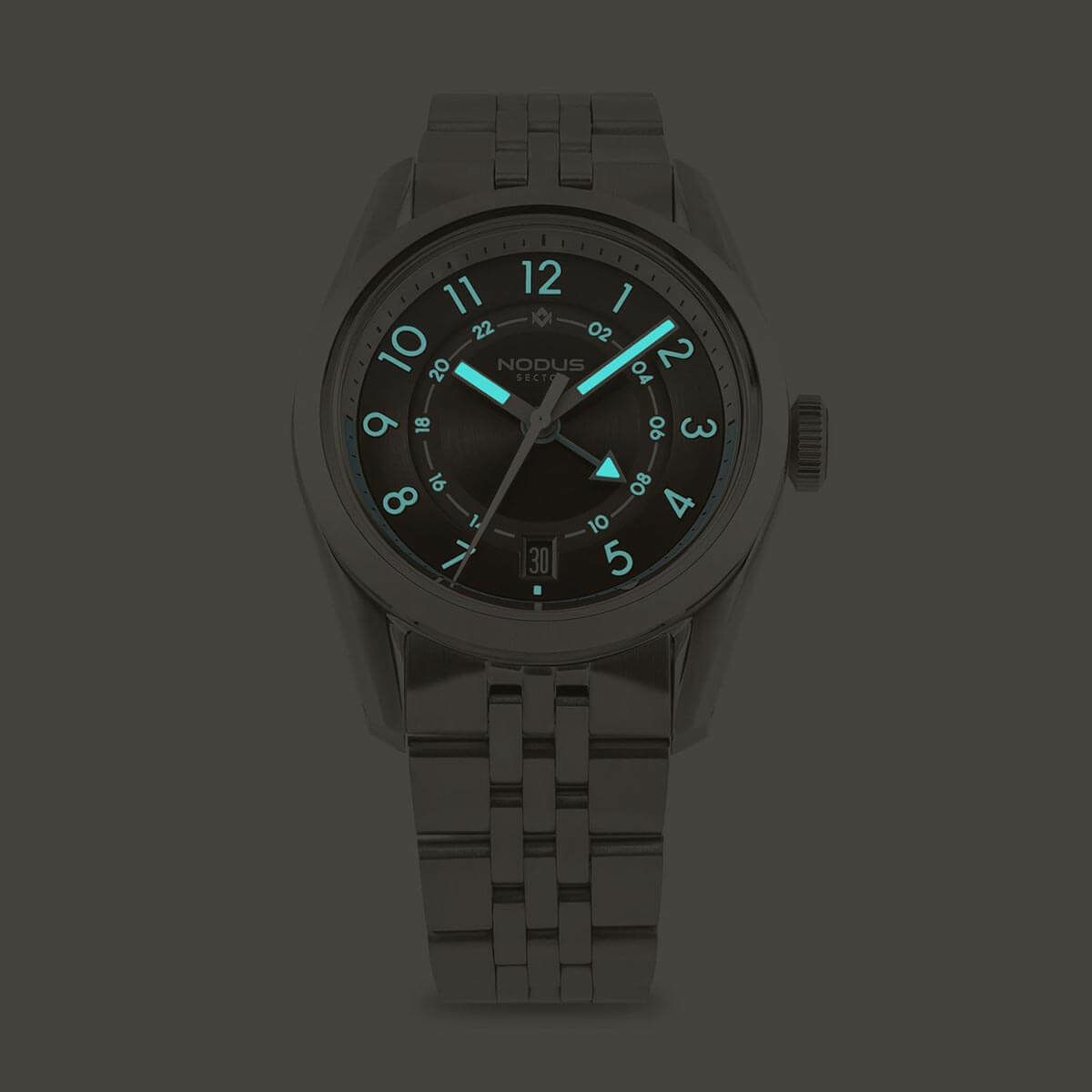 NODUS Watches / ノダス ウォッチ SECTOR GMT - METRO STAINLESS STEEL 