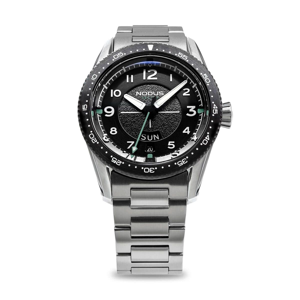 NODUS Watches / ノダス ウォッチ SECTOR PILOT - BLACKBIRD BLACK DLC BEZELの公式ECサイト掲載画像