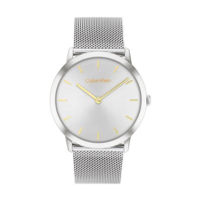 CalvinKlein | Calvin Klein / カルバンクライン エクセプショナル - 37MM ホワイト シルバー メッシュ メンズ  男性用 腕時計 おしゃれ ブランド