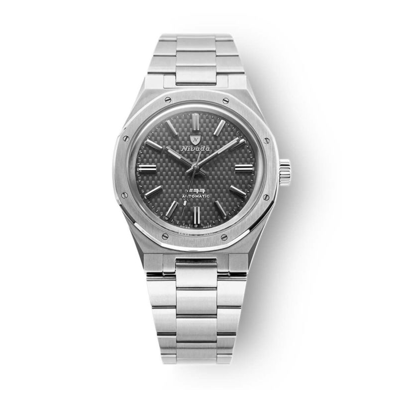 Nivada Grenchen / ニバダ グレンヒェン F77 チタニウム アンスラサイトの公式ECサイト掲載画像