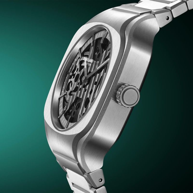 D1MILANO | D1 MILANO / ディーワンミラノ スクエア スケルトン - グレーデプス メンズ 男性用 腕時計 おしゃれ ブランド